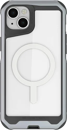 Vista 187 de Ghostek ATOMIC - Funda delgada para Galaxy S21 con parachoques de metal de aluminio y diseño trasero transparente, protección resistente que absorbe