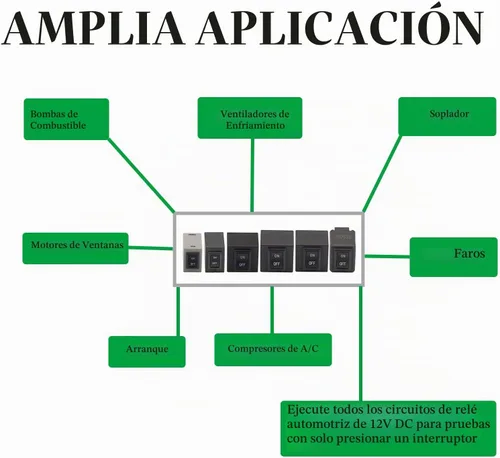 Vista 5 de Probador de relé 9038, herramienta de escaneo de diagnóstico 9038, kit de interruptor maestro de derivación de la bomba de combustible, repuesto