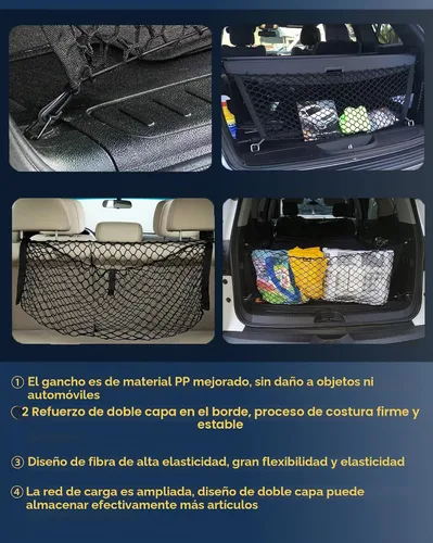 Vista 4 de Red de maletero de carga estilo sobre compatible con Ford Explorer Base ST XLT Nueva 2025 2024 2023 2022 2021 2020 2019 2018 2017 2016 2015 2014