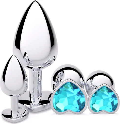 Vista 24 de Vikkiy Anal Plug Beginner Set, 4 PCS Stainless Steel Butt Plug Kit