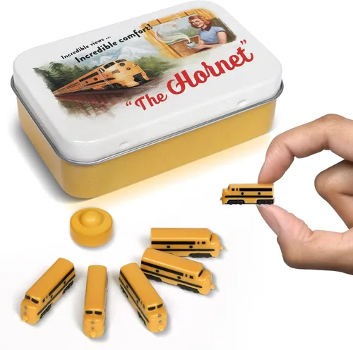Vista 8 de Midnight Express Deluxe - Juego de tren de mesa Piezas de jugador para boleto para montar y otros juegos de mesa de tren para adultos, familiares