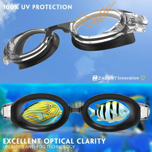 Vista 4 de Paquete de 2 gafas de natación unisex para adultos y jóvenes, W7