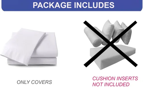Vista 6 de Prolinemax Funda solamente Sábana bajera ajustable para colchón de sofá cama estilo 3 doble con ribete de contraste para exteriores AD102