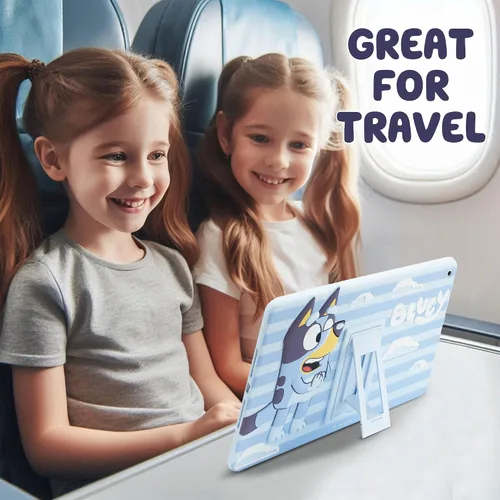 Vista 3 de Bluey Funda para iPad para Niños - Funda 10.2 para iPad de 9ª/8ª/7ª Generación - 2019/2020/2021 Funda para Tablet con Soporte, Protector de Silicona