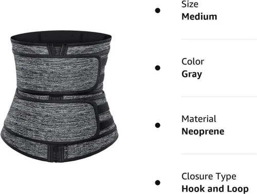 Vista 8 de Faja modeladora de neopreno para cintura, para sudar, para perder peso y darle forma a la cintura, para mujer