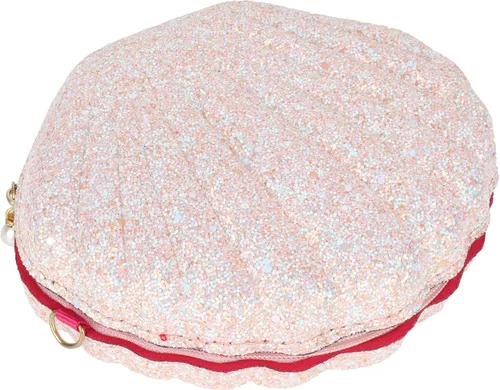 Vista 4 de Bolso de noche de concha de mar para mujer, bolso de hombro con correa de cadena de sirena, bolso de mano