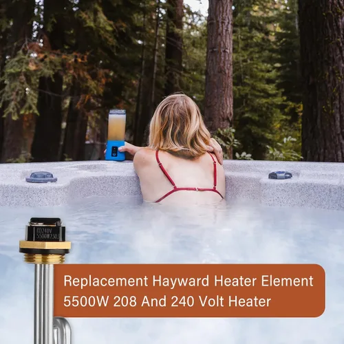 Vista 5 de CZXELE7623 Elemento calefactor eléctrico de repuesto para calentadores Hayward H Series Comfort Zone - 5.5KW 240V