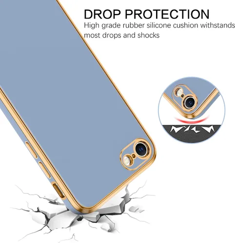 Vista 8 de VENINGO Funda para iPhone SE, iPhone 7/8, TPU suave y delgada con pulsera ajustable, resistente a los arañazos y a prueba de golpes, funda