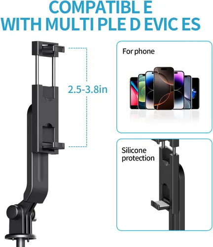 Vista 4 de Mini trípode para selfie, trípode flexible de bolsillo, agarre para teléfono Android para teléfono, portátil, tamaño pequeño, para viajes, teléfono