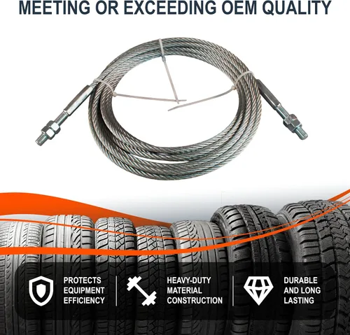 Vista 4 de Cable de elevación (32' 5") - para elevadores automotrices Challenger & Ammco - SVI # BH-7234-412 - Ref # JSJ5-04-00CH