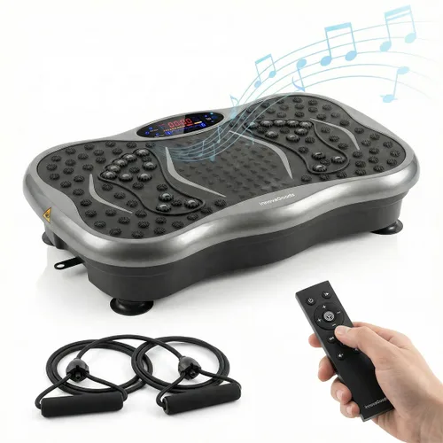 Vista 6 de Plataforma Vibratoria con Altavoz, Bandas de Resistencia y Mando a Distancia Vivflow InnovaGoods