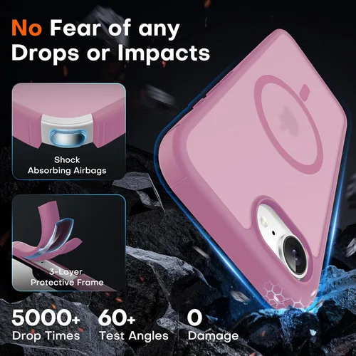 Vista 801 de TOCOL Funda para iPhone 11, compatible con Magsafe, protección completa de cámara, imanes integrados, protección contra caídas, funda translúcida