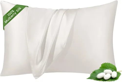 Vista 10 de THXSILK Funda de almohada de seda de morera 100 % natural para cabello y piel, grado 6A, 1 paquete, fundas de almohada de seda de morera con cierre