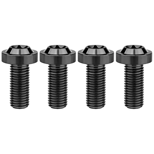 Vista 28 de Titanium M10 Torx Head Bolt (M10x10mm Pitch 1.25mm, Black) 10 15 20 25 30 35 40 45 50 55 60mm Pitch 1.25/1.5mm Screw Pack of 4