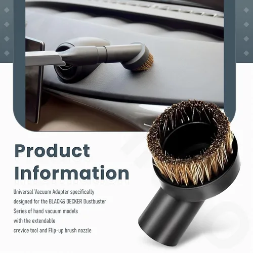 Vista 4 de Kit de adaptador universal de accesorios – Herramienta extensible para hendiduras, accesorios compatibles con BLACK+DECKER Dustbuster, se adapta a