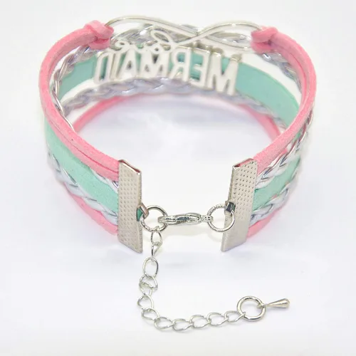 Vista 4 de HHHbeauty - Pulsera de sirena con diseño de sirena de sirena de piel