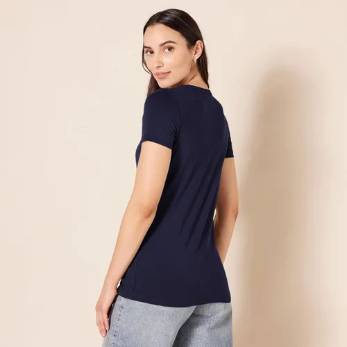 Vista 418 de Amazon Essentials Women's Regular-Fit Short-Sleeve Crewneck T-Shirt