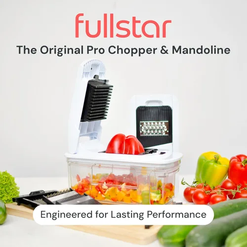 Vista 2 de Cortador de mandolina Fullstar para cocina - Picador de verduras, picador de cebolla y patata, picador de alimentos, verduras, frutas