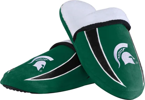 Vista 23 de FOCO mens NCAA College Team Logo Sherpa Moccasin Slippers