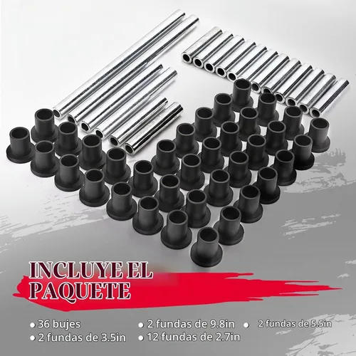 Vista 2 de KEMIMOTO Kit de bujes de brazo en A, kit de bujes de brazo de control resistente