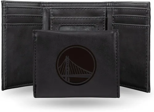 Vista 53 de NBA Rico Industries - Billetera triple grabada con láser y tres pliegues, accesorio para hombre