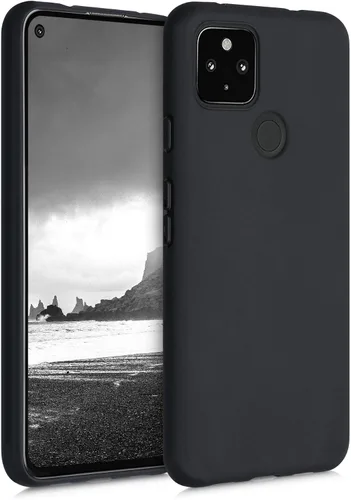 Vista 9 de kwmobile Funda compatible con Google Pixel 4a 5G - Funda protectora de silicona TPU suave y delgada - Arctic Night