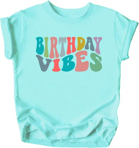 Vista 5 de Camisetas de cumpleaños Groovy para niñas pequeñas y jóvenes