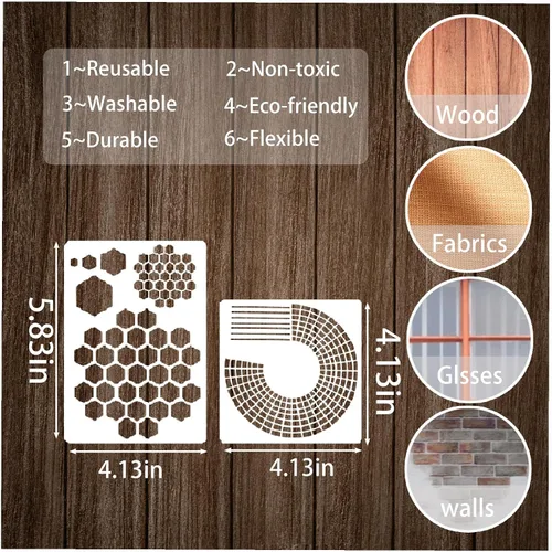 Vista 6 de 16 plantillas de diario para suministros de diarios con puntos, plantillas de Happy Planner para manualidades, plantillas de dibujo para diarios
