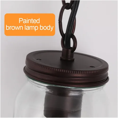 Vista 8 de Retro Industrial Style Led Chandelier Glass Modern Ceiling Lamp Pendant Lighting Indoor Fixture American Aisle Entrance Lamparas,Chandelier