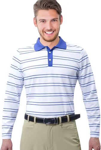 Vista 4 de FRTCV Polo para hombre casual ajustado camiseta de golf