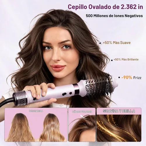 Vista 4 de Mythsight StyleVibe - Moldeador de aire 8 en 1 de doble voltaje con difusor Púrpura