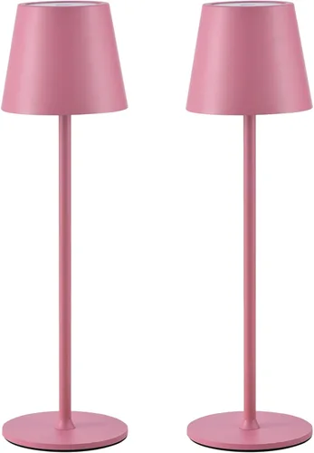 Vista 8 de BGFHome Paquete de 2 Lámpara de Mesa Inalámbrica Lámpara LED de Escritorio, 5000mAh Luz Nocturna Táctil Recargable Inalámbrica Diseño Minimalista
