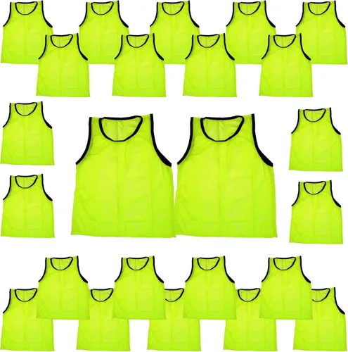 Vista 76 de BlueDot Trading Adult & Youth Scrimmage Training Vests for Soccer, Basketball & More – Available in 1, 6, 12, 24 Packs Naranja
