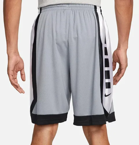 Vista 2 de Nike Pantalones cortos de baloncesto Elite para hombre, GrisNegroBlanco