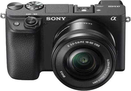 Vista 4 de Sony a6400 - Paquete de cámara sin espejo con lente de 16-50 mm, tarjeta de memoria de 64 GB, suite de edición de fotos y videos, bolsa para cámara