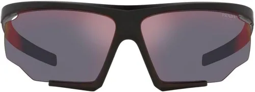 Vista 2 de Prada Gafas de sol Linea Rossa PS 07YS Negro/Naranja 76/12/125 hombre, Negro mate/Negro Caucho Oscuro