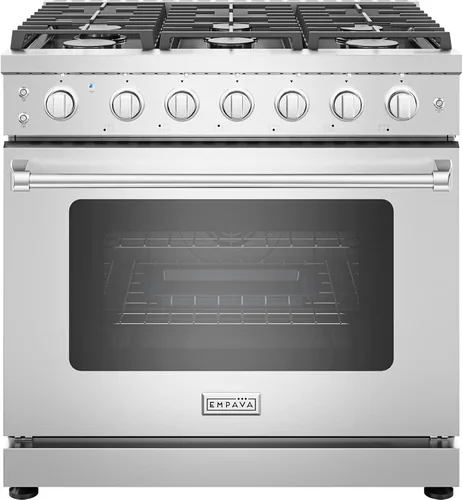 Vista 11 de Empava Estufa de Gas de 30 Pulgadas con Convección Verdadera, Horno de 4.55 Pies Cúbicos, Quemador de Potencia de 18,000 BTU para Sellar, Superficie