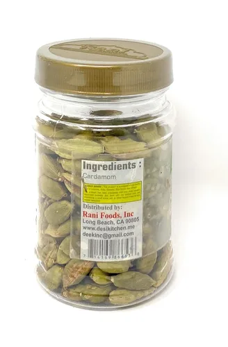 Vista 3 de Desi Kitchen Green Cardamomo Jumbo Pods 2oz Todo Natural Sin sal Vegano Sin OMG Frescura y aroma garantizado