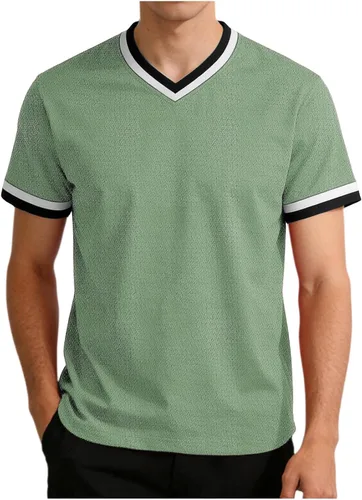 Vista 22 de Lightweight Workout Shirts for Men Summer Mesh V Neck Running Athletic T-Shirts Short Sleeve Breathable Gym Tops