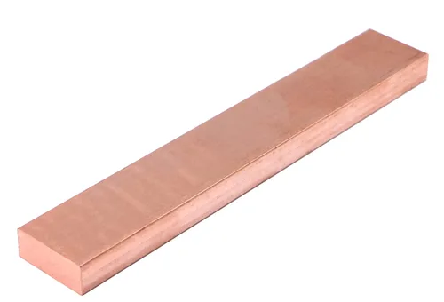 Vista 9 de 1/4" x 1" C110 Barra plana de cobre 8" largo sólido .250" molino de placa