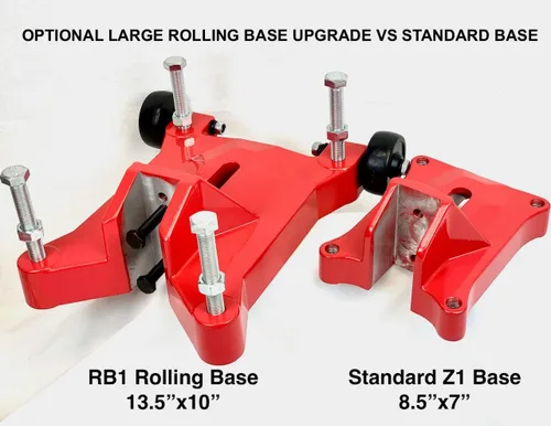 Vista 4 de BLUEROCK Modelo Z1SRB - Soporte de taladro de núcleo 4Z1 con base rodante grande - Núcleo de hormigón - NUEVO para el modelo Z1