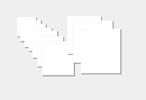 Vista 3 de 100 Square Note Cards: 2"x2" 3"x3" 4"x4" 5"x5" 6"x6" - Smooth White Cardstock (2" x 2")