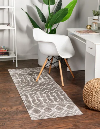 Vista 38 de Unique Loom Bohemian Trellis Collection - Alfombra rectangular de 2 x 3 pies 1 pulgada, color rosa polvoriento/marfil