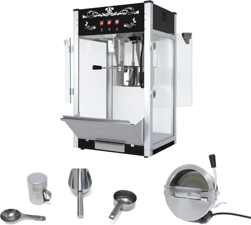 Vista 3 de GDFStudio 16 Oz Tabletop Popcorn Machine Countertop Popcorn Maker w/Stainless Steel Kettle, 3 Switch Control, 3 Popcorn Cups, Commercial Popcorn