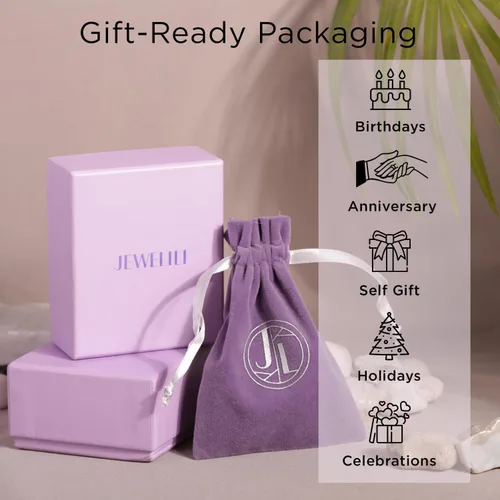 Vista 6 de Jewelili Collar con colgante de plata de ley para mamá y niños