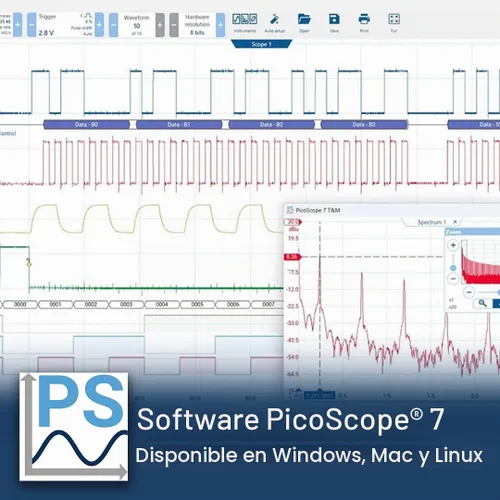 Vista 8 de Pico Technology PicoScope 2204A Osciloscopio 2 canales 10 MHz Ancho de banda USB