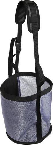 Vista 9 de Majestic Ally Bolsa de alimentación para caballos, bolsa de alimentación de malla de nailon resistente, correa ajustable con cierre duradero
