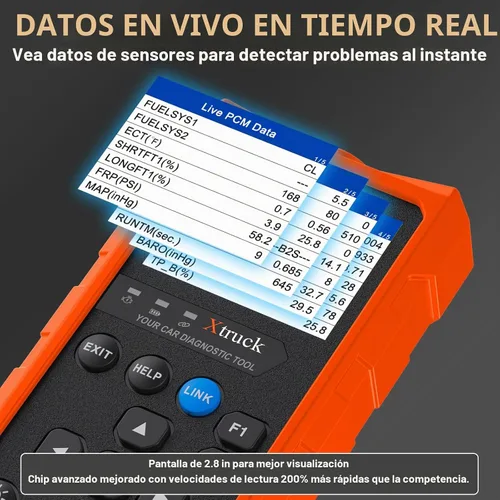 Vista 5 de Herramienta de diagnóstico del escáner inalámbrico OBD2, lector de código de coche 96000+ Escáner DTC con reinicio para iOS y Android, modo 6, modo
