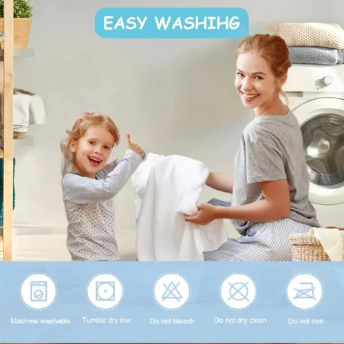 Vista 4 de URSEORY Paquete de 2 toallas de baño con capucha, toallas de baño suaves de primera calidad para bebés, recién nacidos, bebés y niños pequeños
