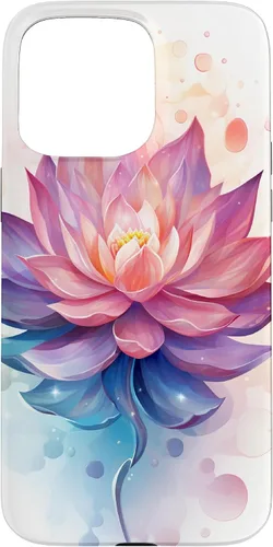 Vista 31 de Funda con ilustración de flor de loto para iPhone 17